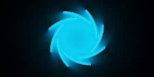 An image of an aperture to depict DNA gel photography.