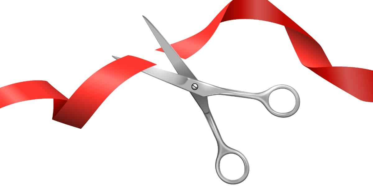 Scissors cutting a ribbon to represent Removing Unwanted DNA from Vectors