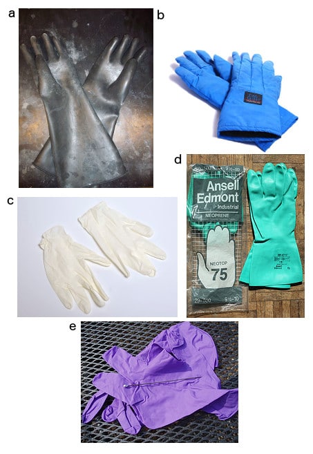 kinds of gloves