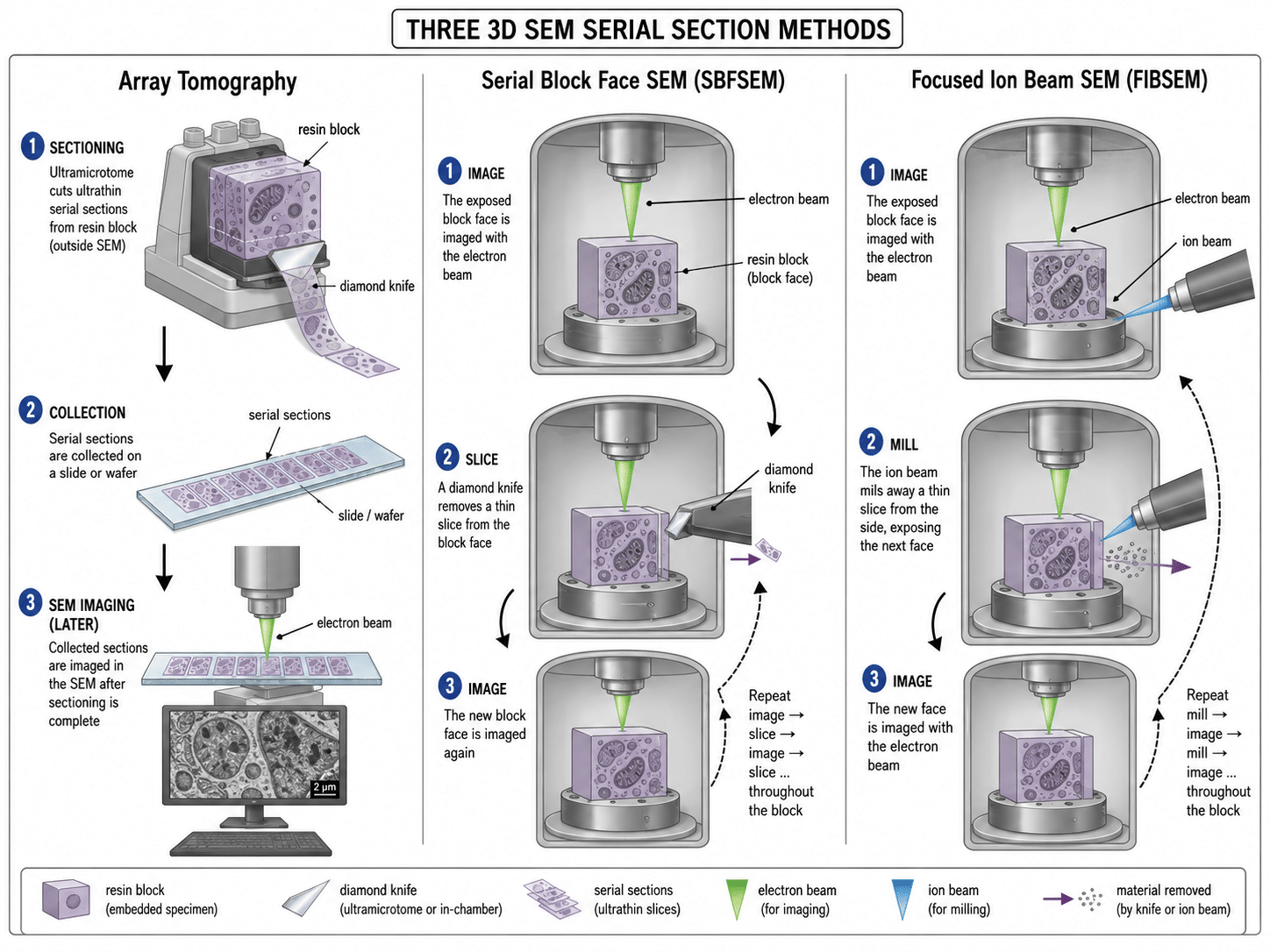 Three-Dimensional Scanning Electron Microscopy for Biology