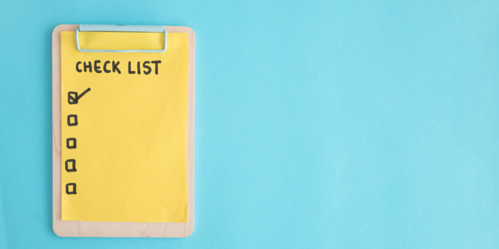 Checklist depicting list of dos and don'ts