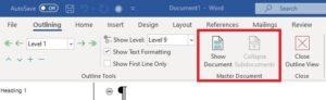 A Guide to Creating a Thesis Master Document in Word