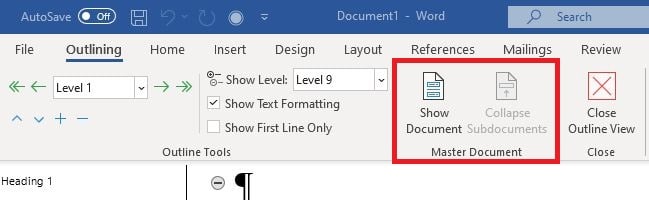 A Guide To Creating A Thesis Master Document In Word 2983