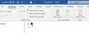 Using Word to Write your Thesis: Creating an Outline