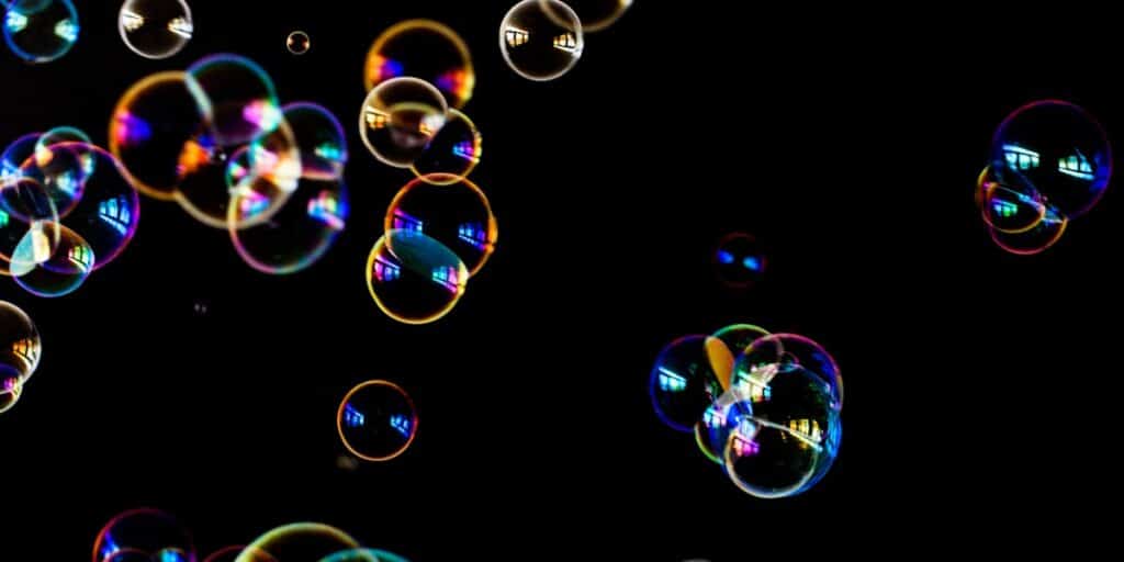 Image of soap bubbles to represent working with membrane proteins