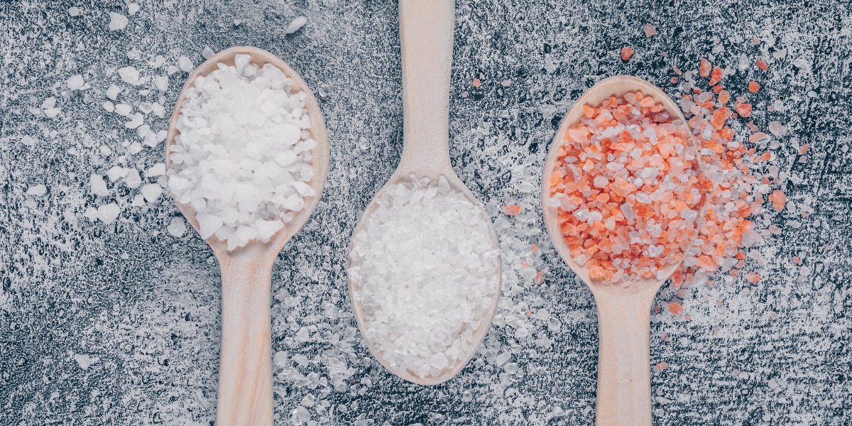 An image of different types of salt to depict ways to distinguish between salt and protein crystals