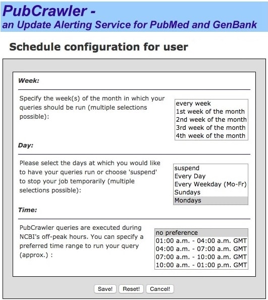 Using PubCrawler: How to Speed Up Your Literature Searches by Crawling