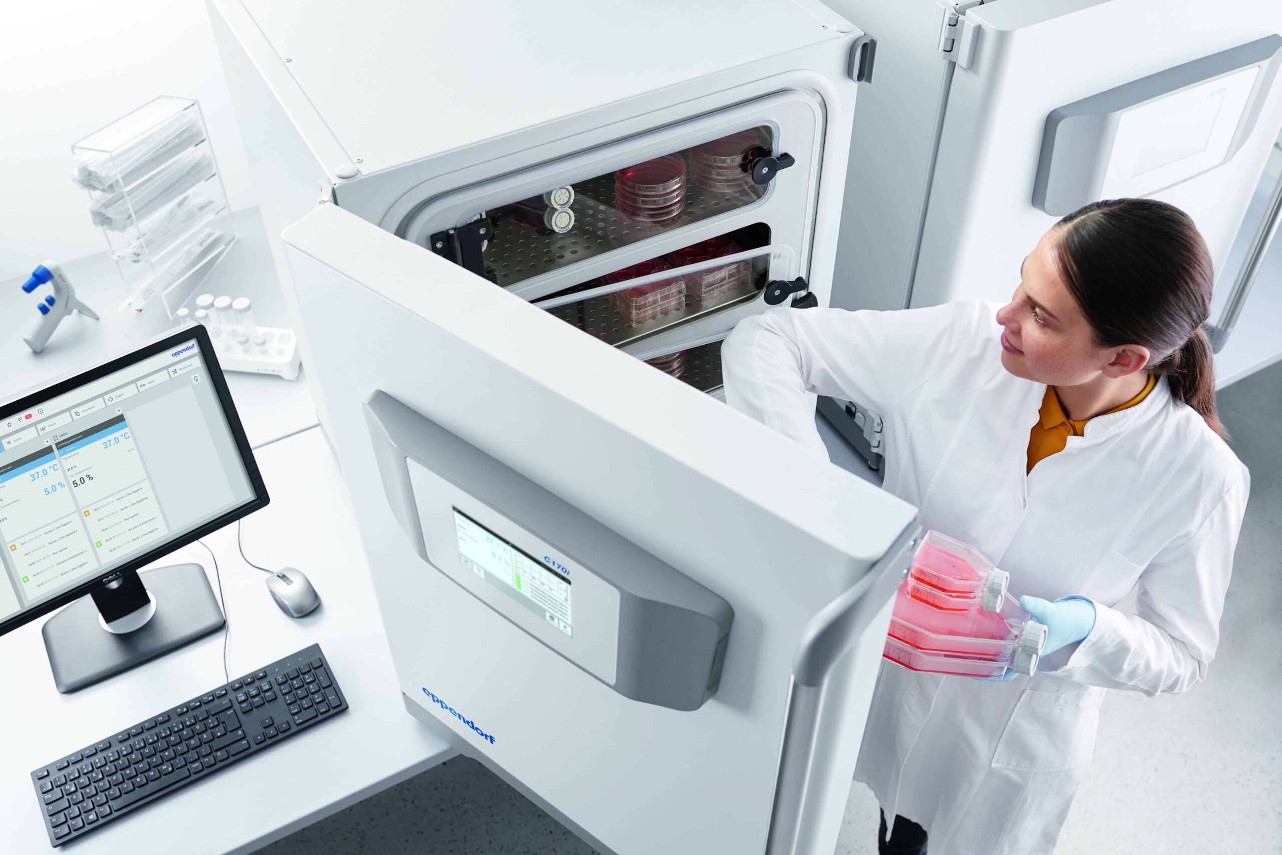 Eppendorf lab scene