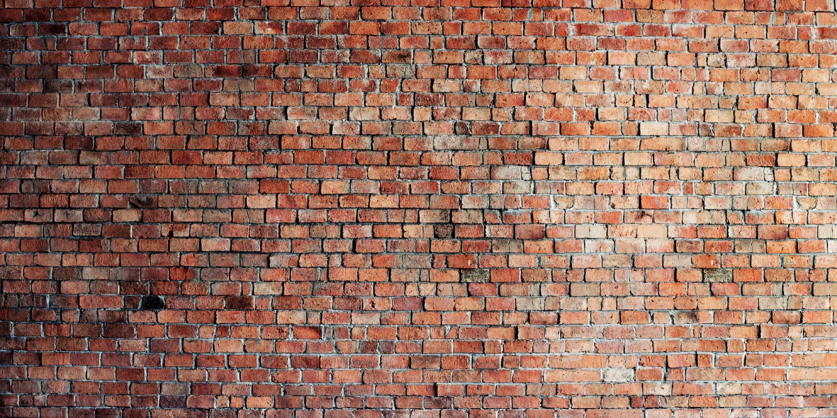 Brick wall with overhanging bricks to represent overhang PCR.