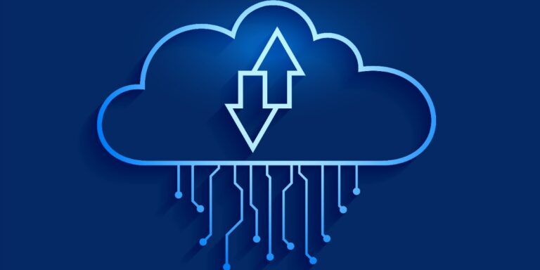 A stencil of a cloud to represent cloud computing for biology research