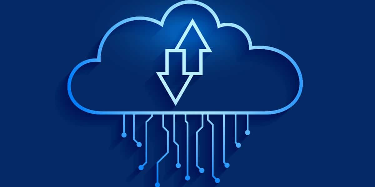 A stencil of a cloud to represent cloud computing for biology research