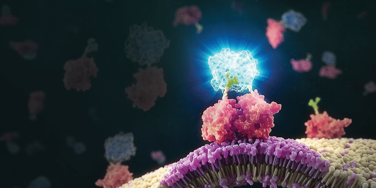 Annexin V luciferase fusion proteins bind to phosphatidyl serine during apoptosis and creates a luminescent signal.