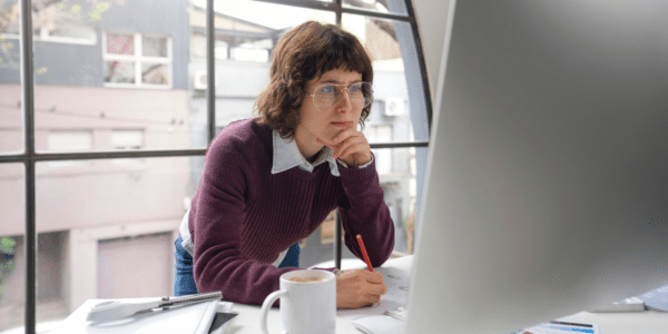 Young woman troubleshooting qpcr data