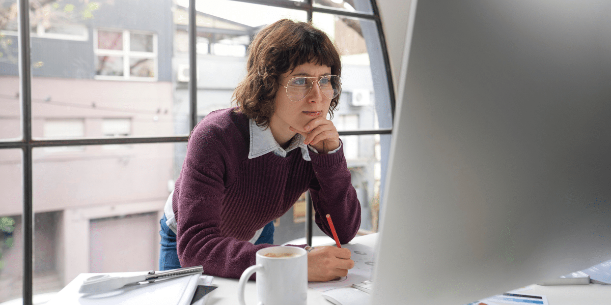Young woman troubleshooting qpcr data